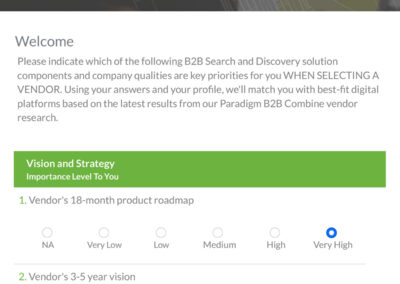 Rank components of those priorities