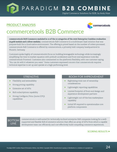 commercetools Product Analysis (Enterprise)