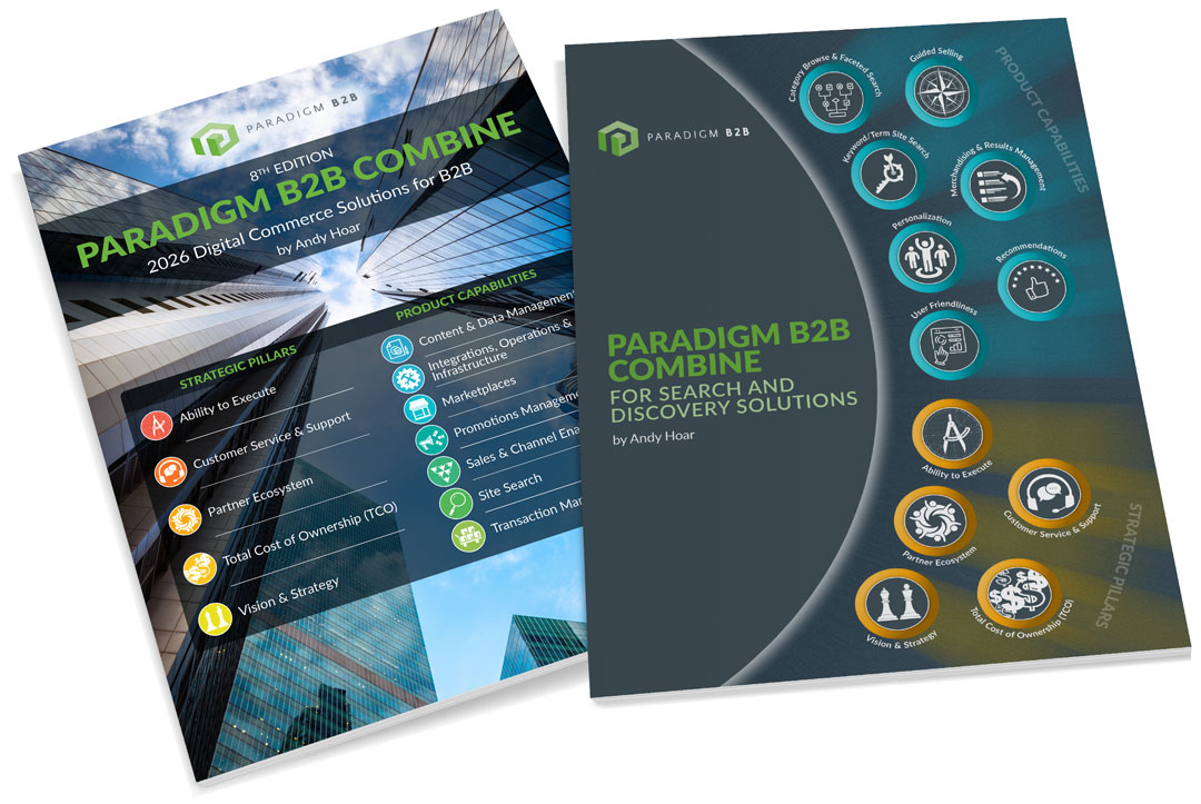 Paradigm B2B eCommerce Combine and Search & Discovery Combine covers